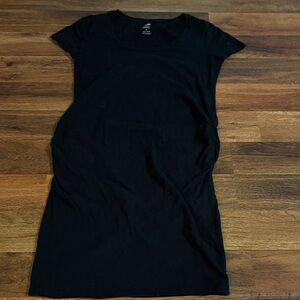 Old Navy Midnight Black Maternity Short Sleeve Dress